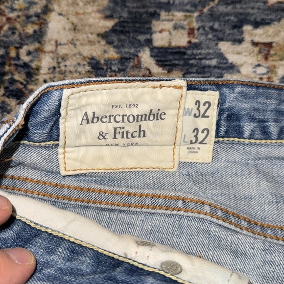 Abercrombie & Fitch A&F Horton Classic Straight Men Jean 32x32 100% Cotton - Picture 6 of 13